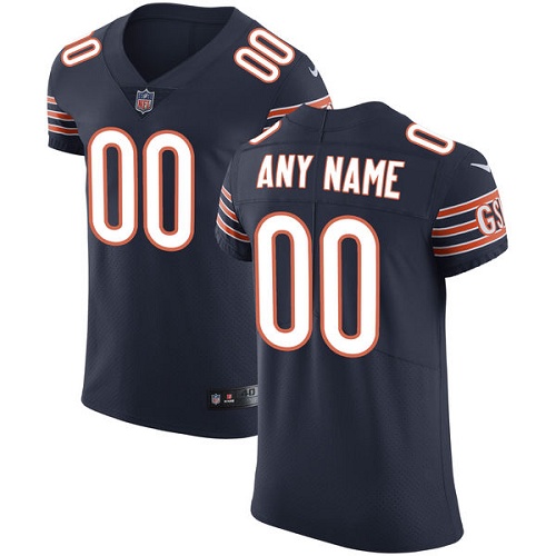 Men's Chicago Bears Navy Blue Team Color Vapor Untouchable Custom Elite NFL Stitched Jersey